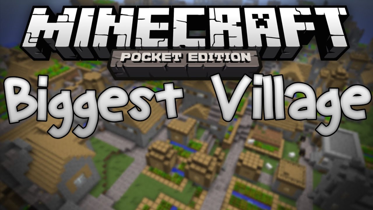 MASSIVE VILLAGE SEED!!! - Biggest Village in MCPE? - Minecraft PE