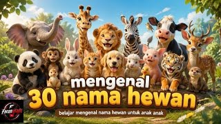 Mengenal 30 Nama Hewan | Belajar Mengenal  Nama hewan untuk anak anak #edukasianak #hewan 