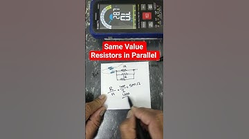 What Happens When You Connect 1K Resistors in Parallel? 🤔 #shorts