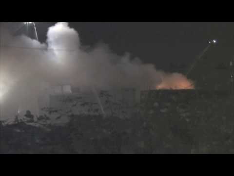 Fire in Clackamas at a wood products company 09-18-08