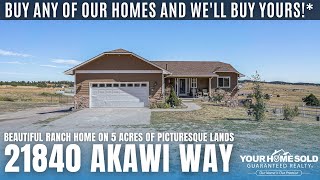 Beautiful Ranch Home on 5 Acres of Picturesque Lands | 21840 Akawi Way, Peyton, CO 80831