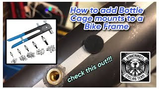 HOW TO INSTALL Bottle Cage Mounts to a KENS Kosmo X3 frame #viral #bikelover #bike #2022