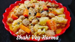 शाही वेज कोरमा / Veg Korma recipe by Syreen's kitchen