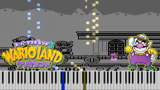 【スーパーマリオランド3 ワリオランド】20.列車コース【ピアノアレンジもどき】