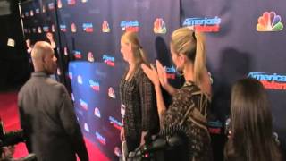 America s Got Talent judges Heidi Klum and Howard Stern are seen talking to intervi