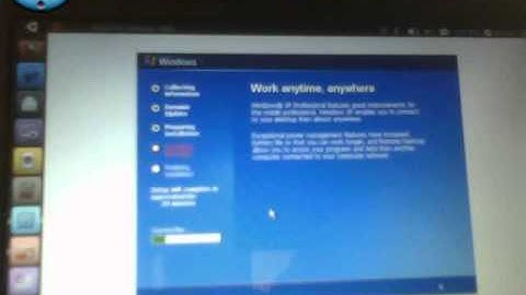 how to install Windows XP on ubuntu netbook edition part 5