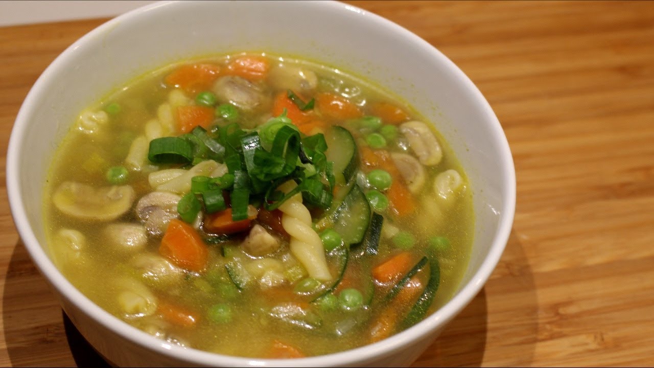 Easy Vegetable Soup recipe - YouTube