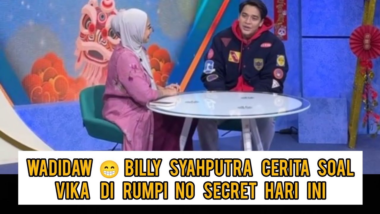 Wadidaw😁 Billy syahputra cerita soal vika di rumpi no secret hari ini !!!