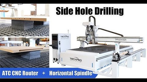 TechPro® 2022 new type ATC cnc router + horizontal spindle machine detail video.