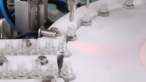 Nail glue filling and capping machine