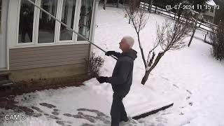 Solar Panel snow removal, Ground level View. by William S 19 views 4 months ago 8 minutes, 11 seconds