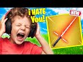 Trolling ANGRY KID With *UNVAULTED* LIGHTSABER’s in Fortnite!