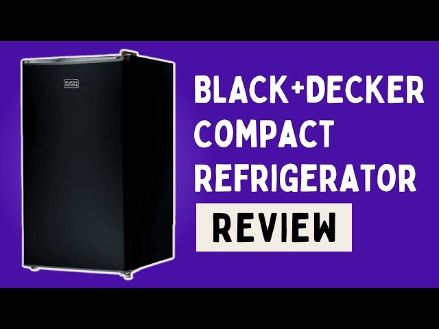 Black & Decker BCRK32B Refrigerator with Freezer - 3.2 Cu ft - Black