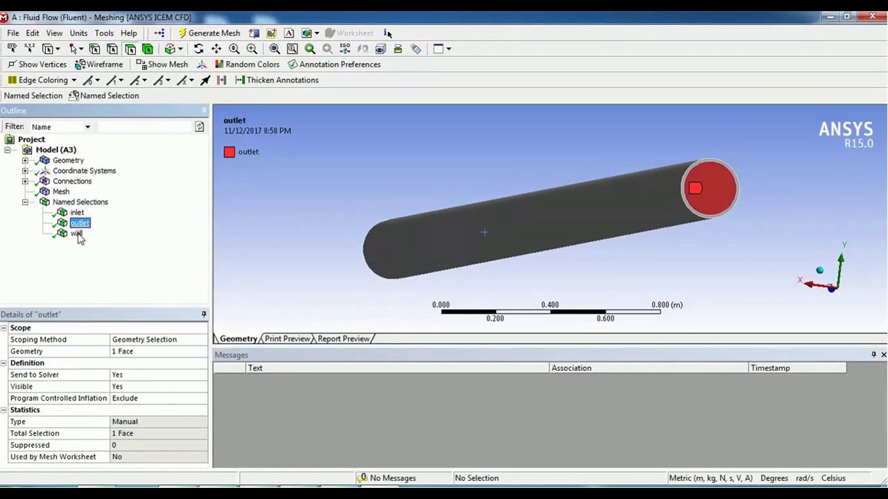 CFD Analysis of Laminar flow in 3D Circular Pipe - YouTube