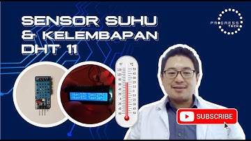 🔴Tutorial Arduino - Hasil Pengukuran Sensor suhu & Kelembapan DHT 11 Melalui LCD 16x2 I2C 🔴