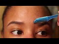 How I Shape My Eyebrows Beginner Friendly| Using Razor, Tweezers & Scissors