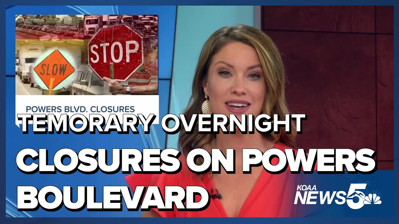 Powers Boulevard will have temporary overnight closures beginning Monday, April 7