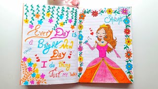 My Personal Diary (Part 10) | Handmade Diary Decoration Ideas | Bullet Journal | Diary Decorations