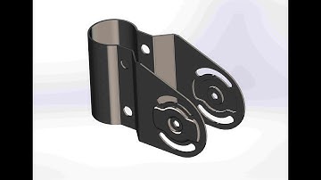 Sheet Metal Clamp in SolidWorks  (SolidWorks Sheet Metal Tutorial)