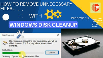 How to remove unnecessary files with Windows Disk Cleanup