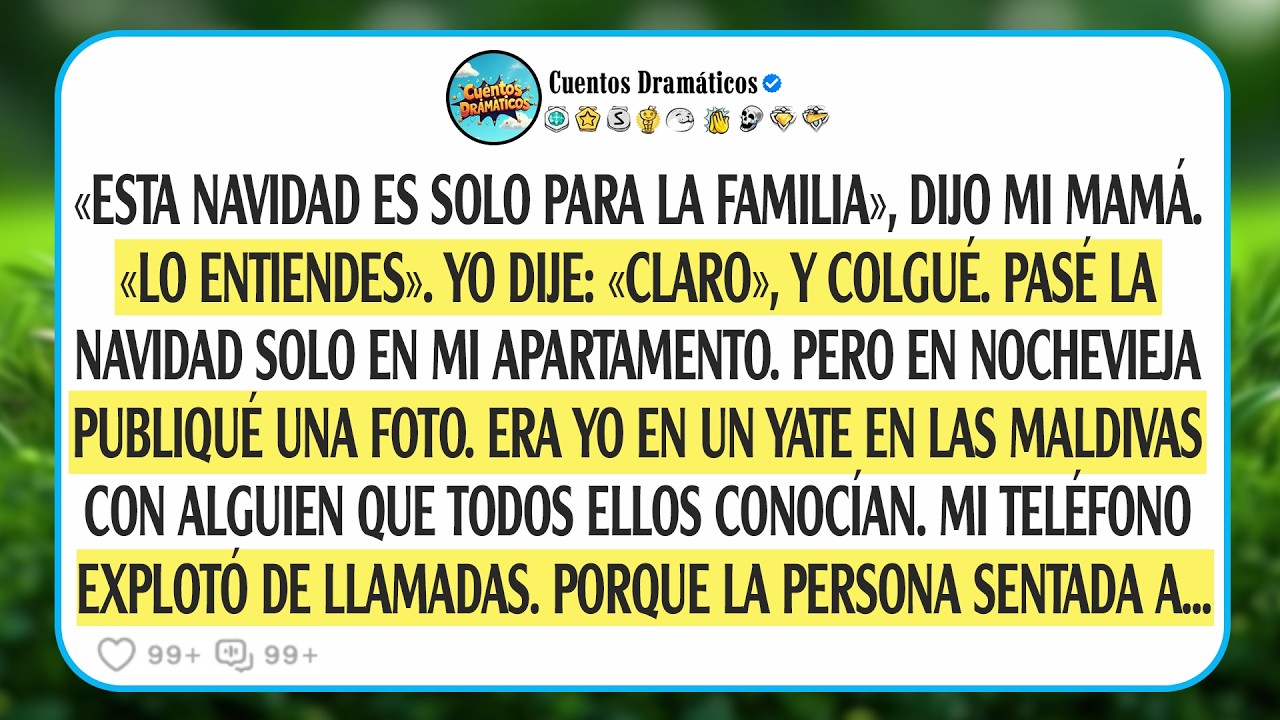 Моя семья не пригласила меня на Рождество, а потом увидела, с кем я отмечала Новый год...