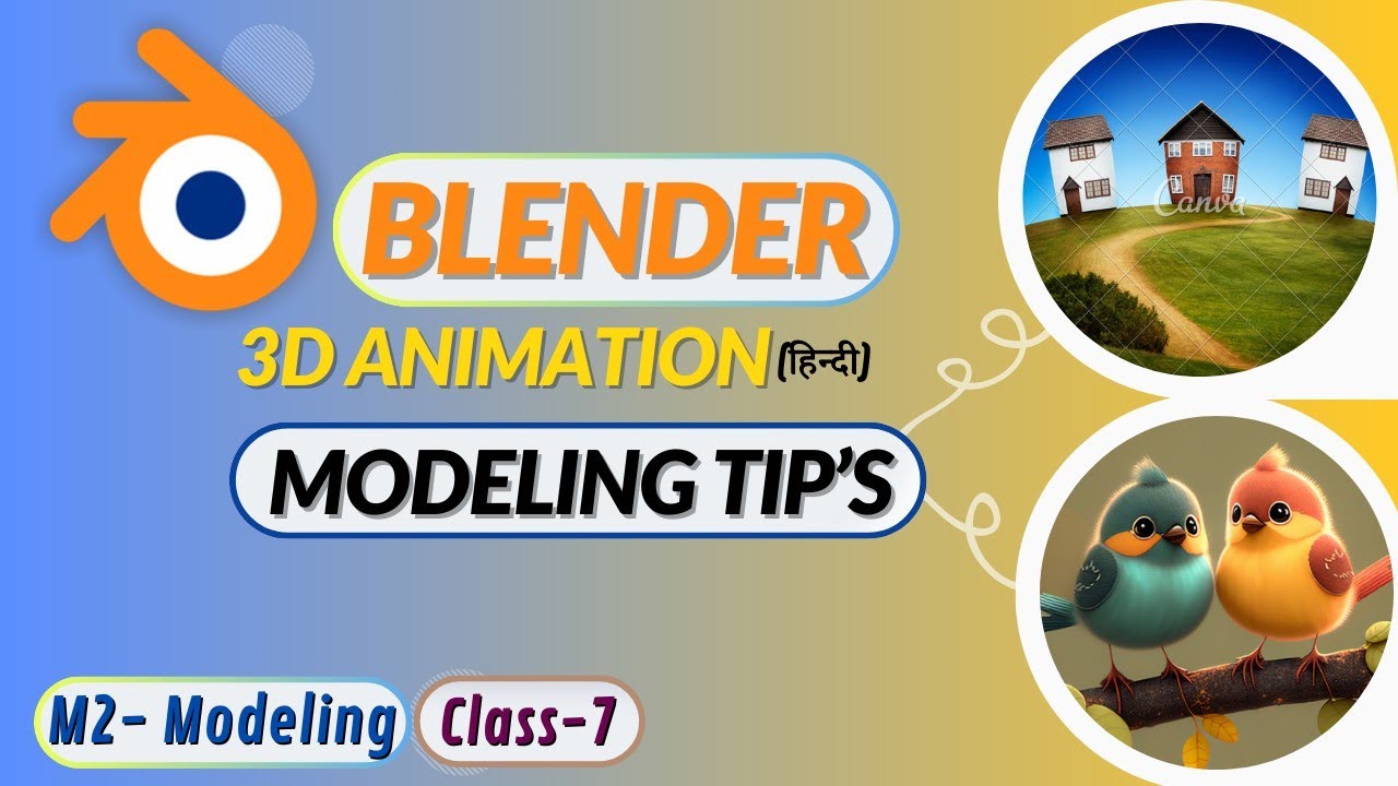 Modeling Part -4 | Selection & Extrude | 3D Animation Course in Hindi ...