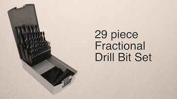 Brad Point Drill Bits and The Fractional Drill Bit Set