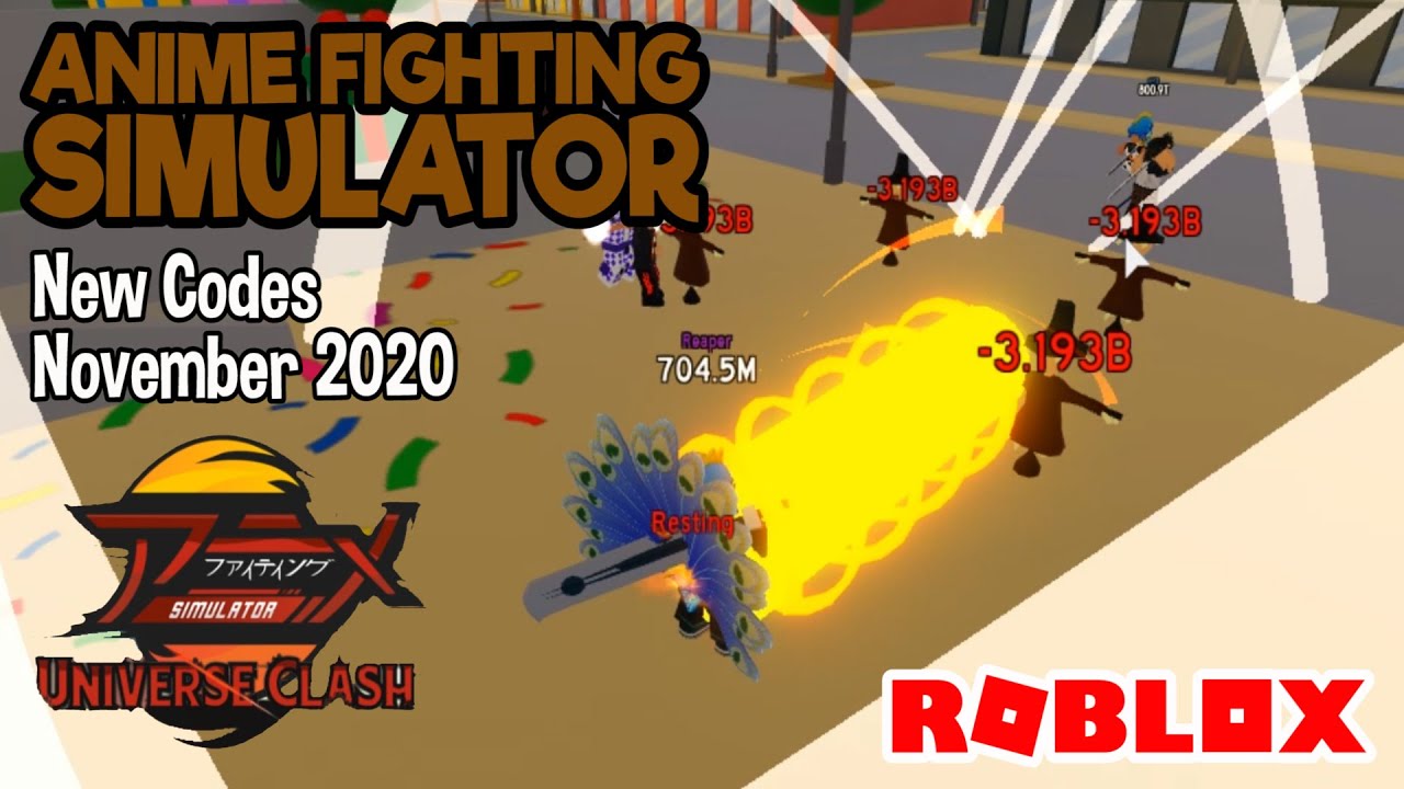 Roblox Anime Fighting Simulator Codes New November 2021
