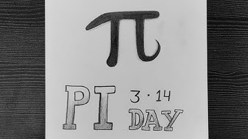 International Pi Day Drawing // Happy Pi Day Drawing // Pi Day Drawing Easy // Pencil Sketching