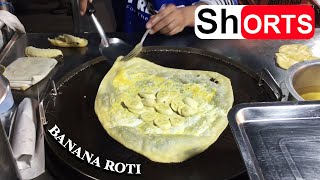 #shorts Thai Banana & Egg Roti - Thai Pancake (Thailand Street Food)