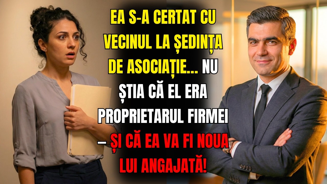 🔥 S-A CERTAT CU VECINUL CHIPEȘ LA ȘEDINȚA DE CONDOMINIU... APOI A AFLAT CĂ ERA NOUL EI PATRON!