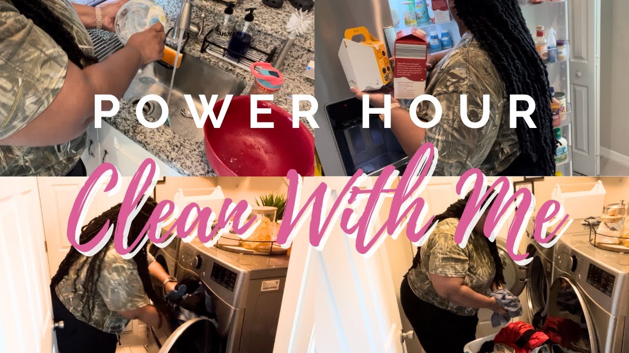 Power Hour Clean With Me || Speed Cleaning || Cleaning Motivation - YouTube