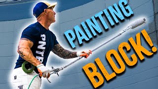How to paint Cinder Block.  Painting A Block Wall.