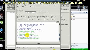Oppo A83 2018 Pattern unlock With MRT dongle 2.60