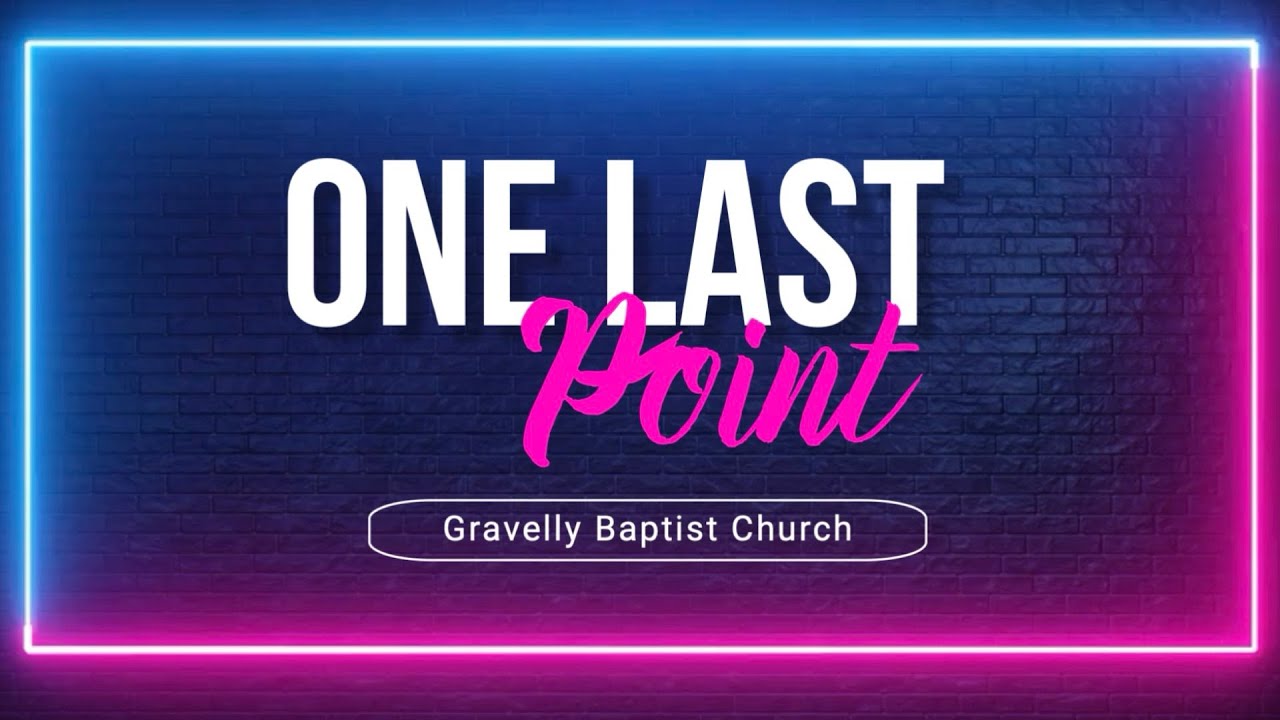 One Last Point One Last Point // November 6, 2023 - YouTube