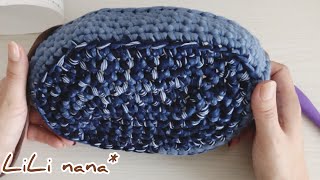 かぎ針編み☆ニッティングヤーンでカゴ作り♪