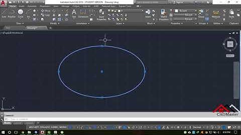 How to Draw Ellipse in AutoCAD Urdu Hindi.