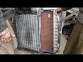 How to rebuild a radiator, Straightening a radiator, and Truck rebuilding