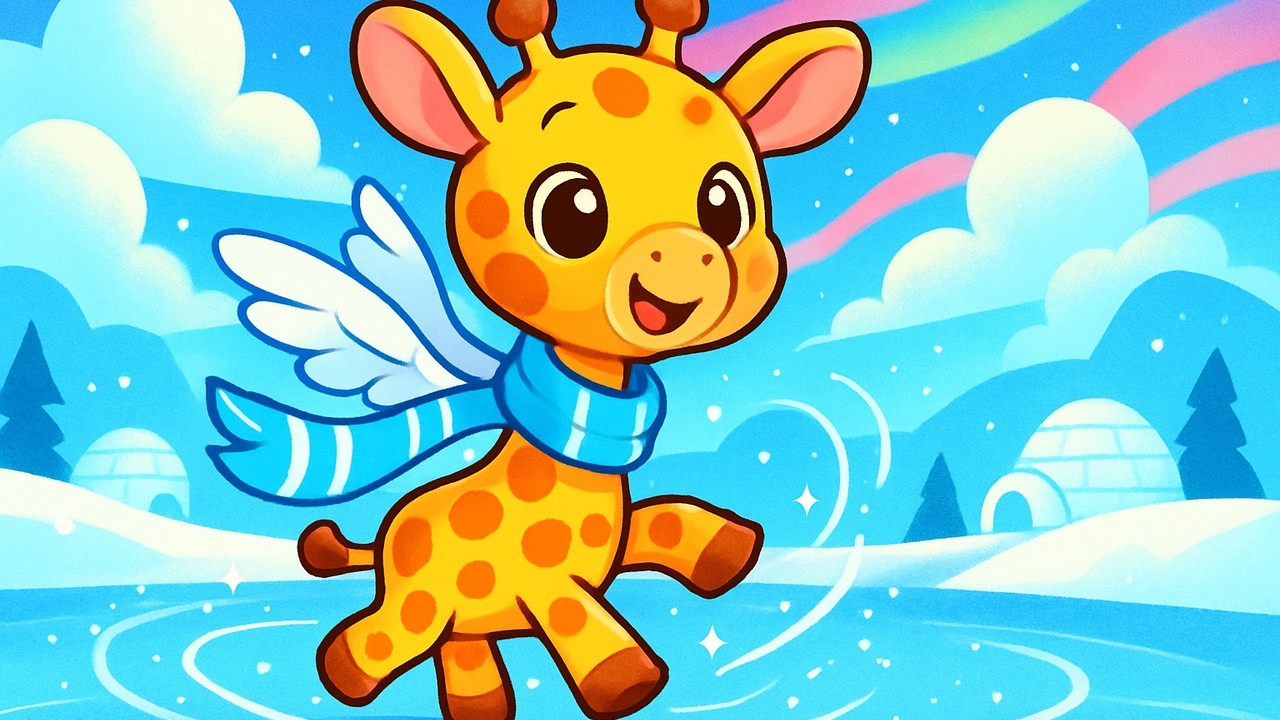 La giraffa e le sue avventure al polo 🦒🎶