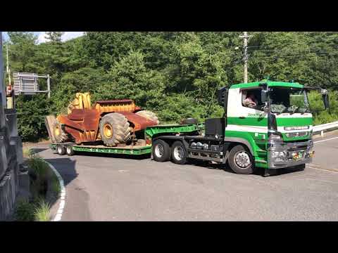 ハヤタニ重機#低床トレーラー重機積込 - YouTube