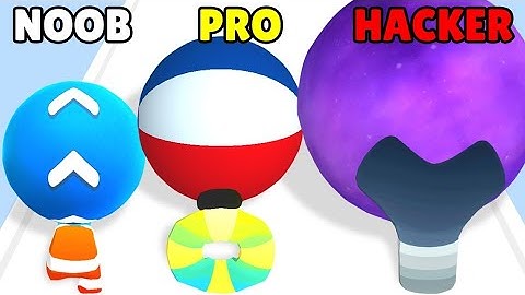 NOOB vs PRO vs HACKER in Alphabet Run: Rolling Balls