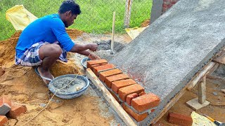 Stairs! Construction_Spacious Brick Stairs Perfect Build with Cement|Staircase Techniques