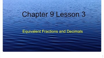Math Chapter 9 Lesson 3