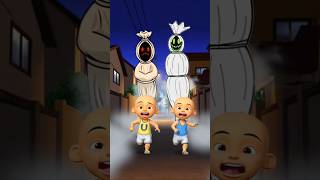 Upin & Ipin Play Until Night… Then Two Pocong Ghosts Chase Them! 😱👻 | Sakura School Simulator #sss