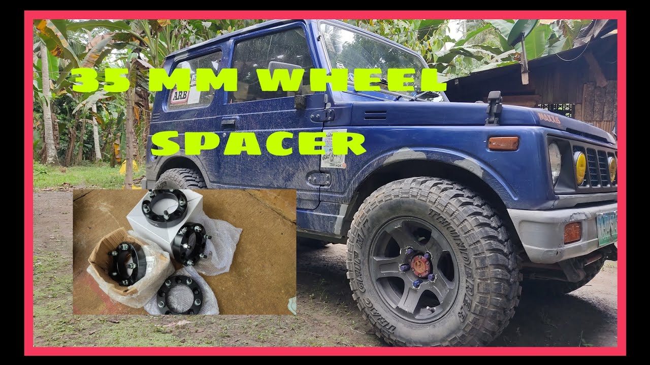 installing wheel spacer in suzuki jimny ja11 YouTube