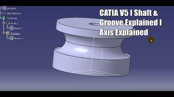 CATIA V5 I Shaft & Groove Command I Axis Explained