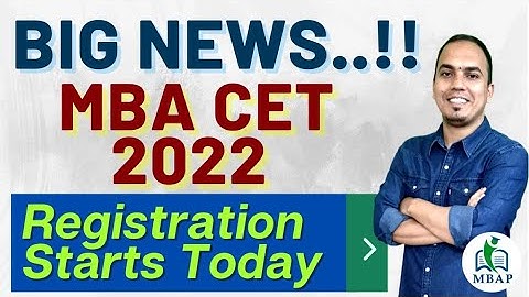 MBA CET 2022 Registration Starts Today..!! Expected Date of MBA CET Exam.