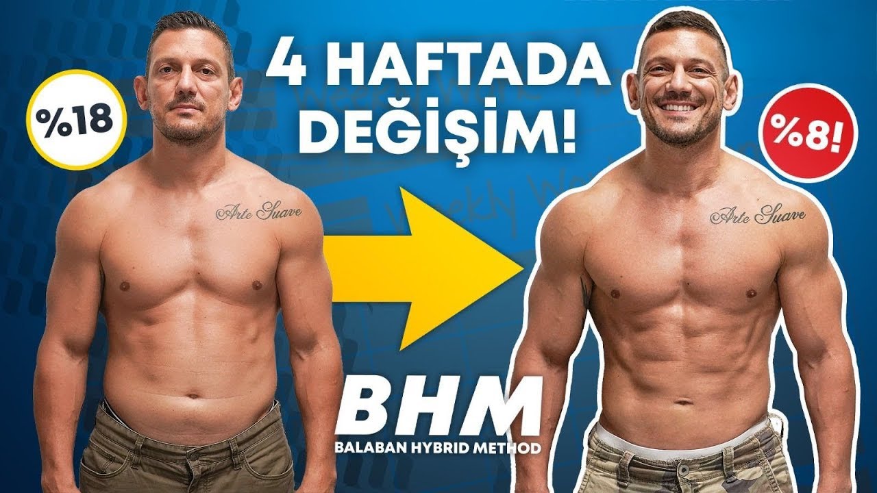 30 Günde Değişim | %10 Yağ Yakarken Kas Yaptım #balabanhybridmethod