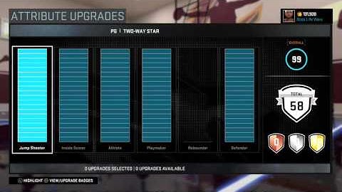 How to create a Point God - NBA 2K16 Attribute and Badge Update - My Park / My Career