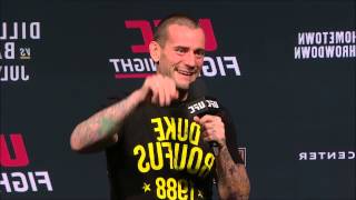 Celebrity CM Punk Gets A Crazy Fan Threat at UFC Q&A Profile